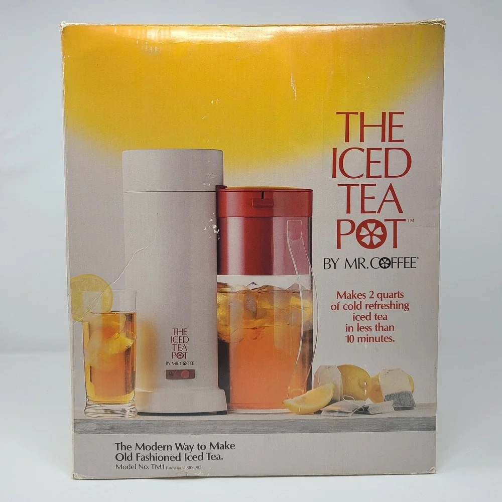 The Iced Tea Pot by Mr. Coffee Tea Maker Model TM1 Red 2 QT Excellent Condition